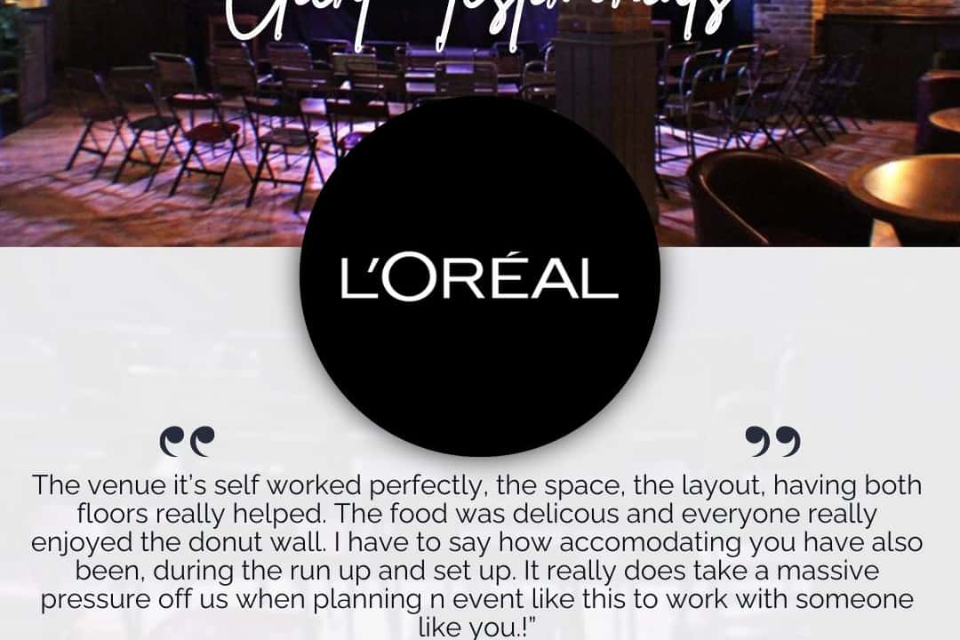 The Actress & Bishop Upper level- Corporate. 4