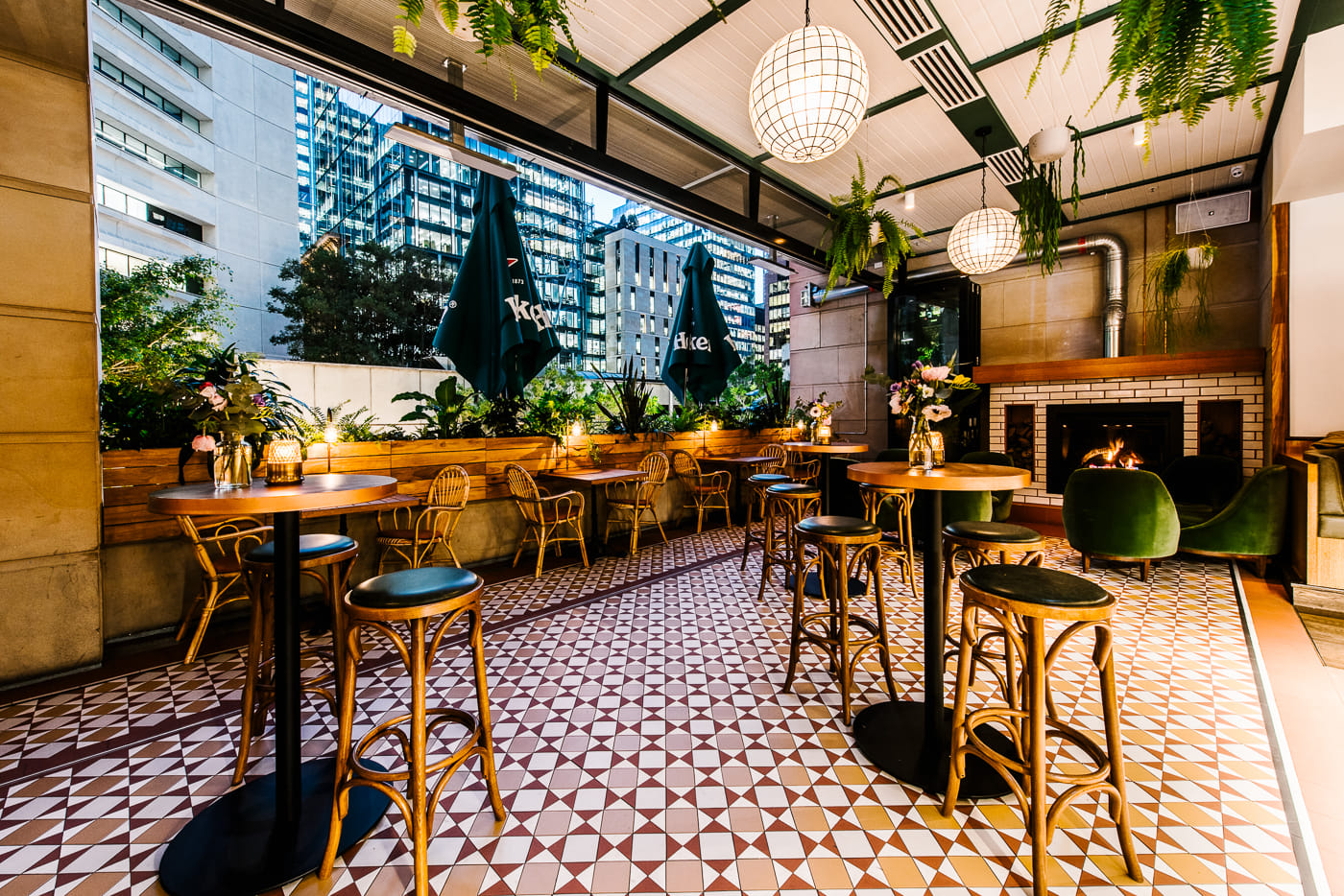 Balcony & Fireplace 4