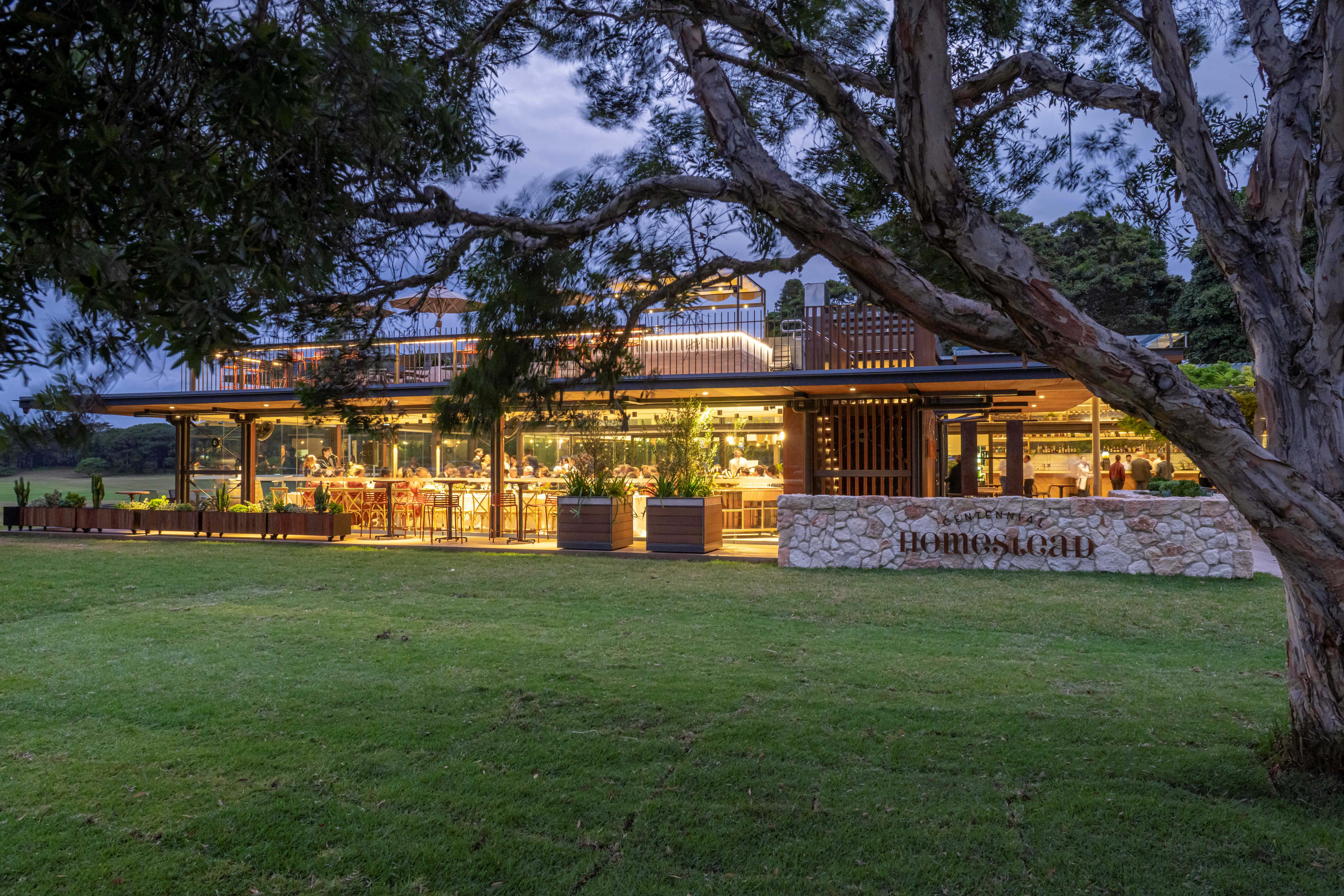 The Paddock with lawn and Treehouse rooftop bar 3