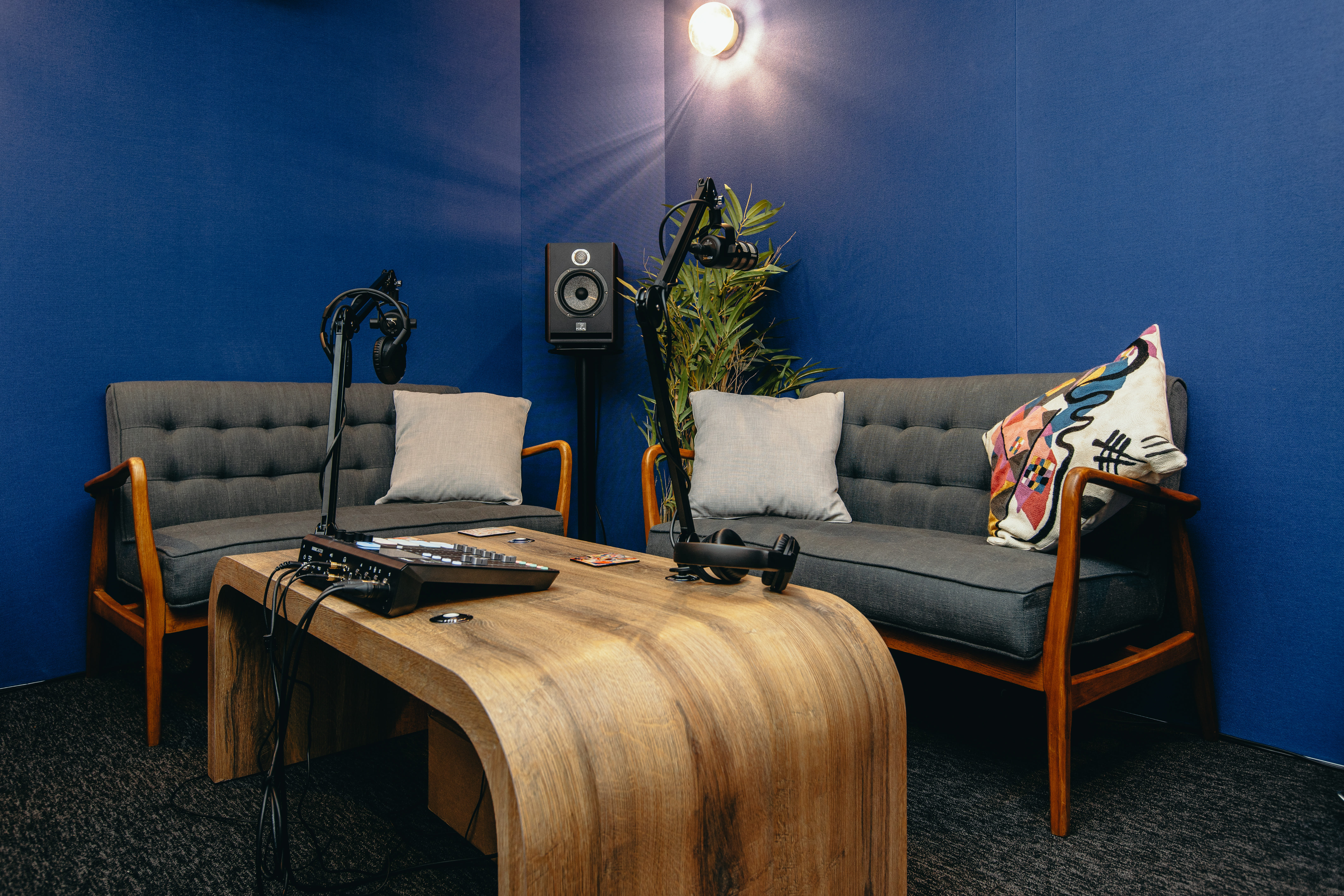Podcast room at The Halley 1