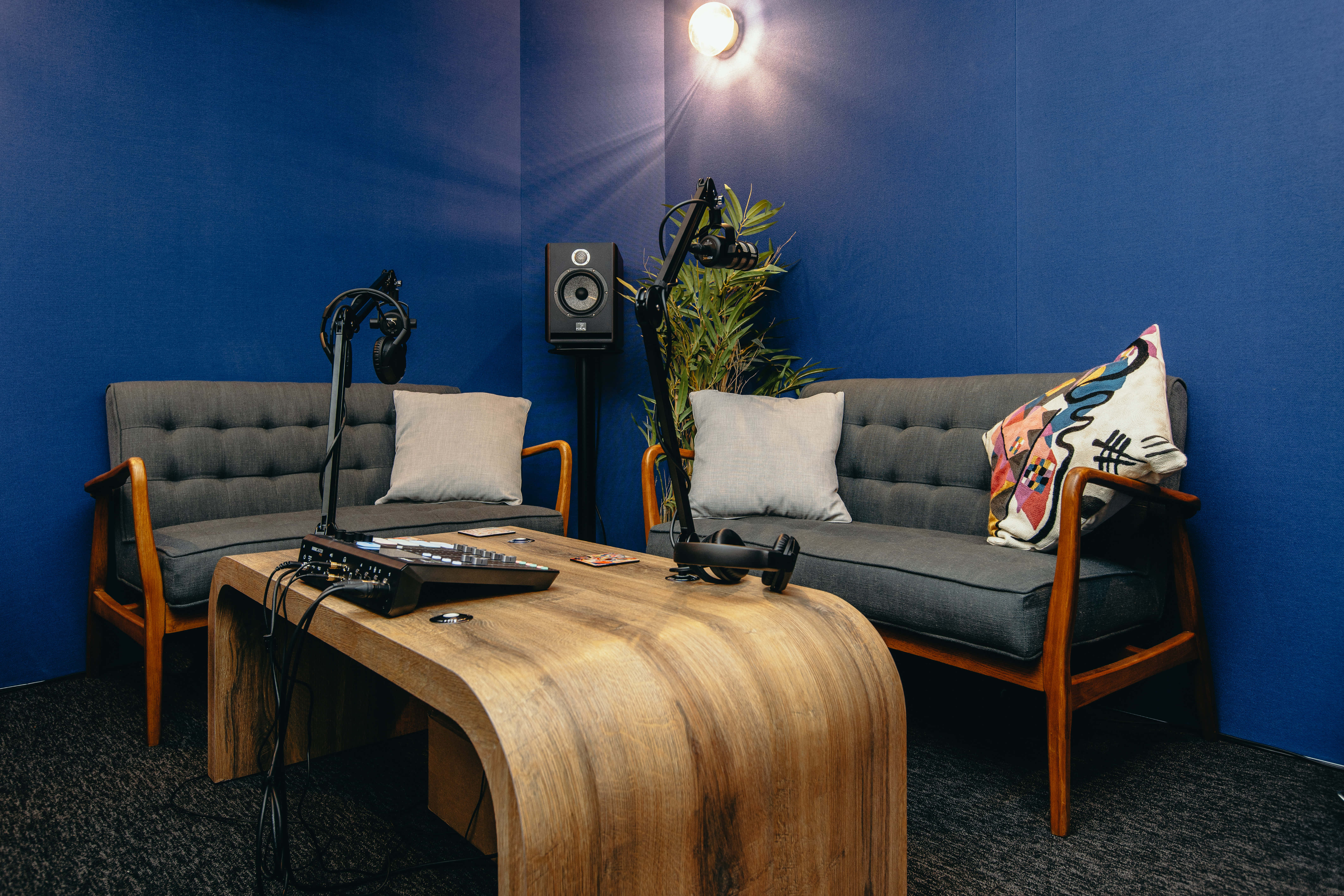 Podcast room at The Halley 1