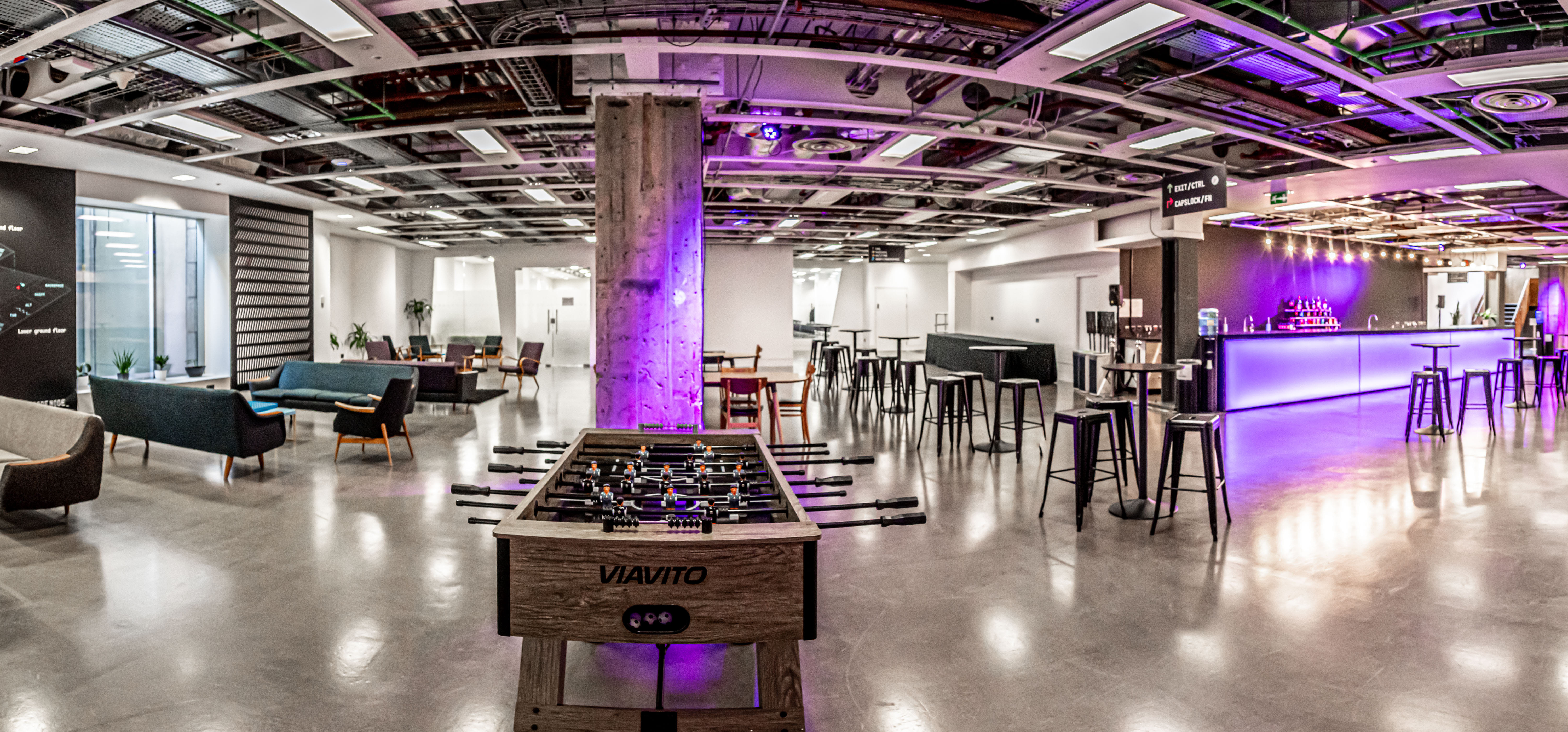 Ctrl (main room) & ESCape (breakout/catering area) 11