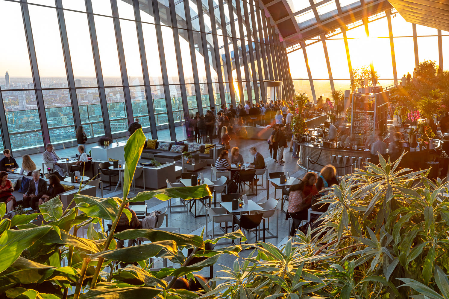 Semi Private Group Area within Sky Garden Bars 1