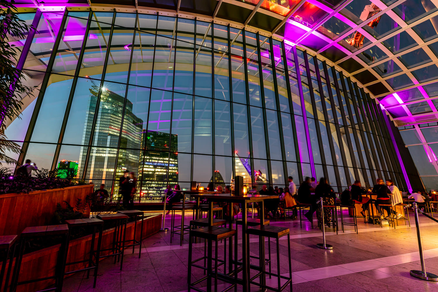 Semi Private Group Area within Sky Garden Bars 3