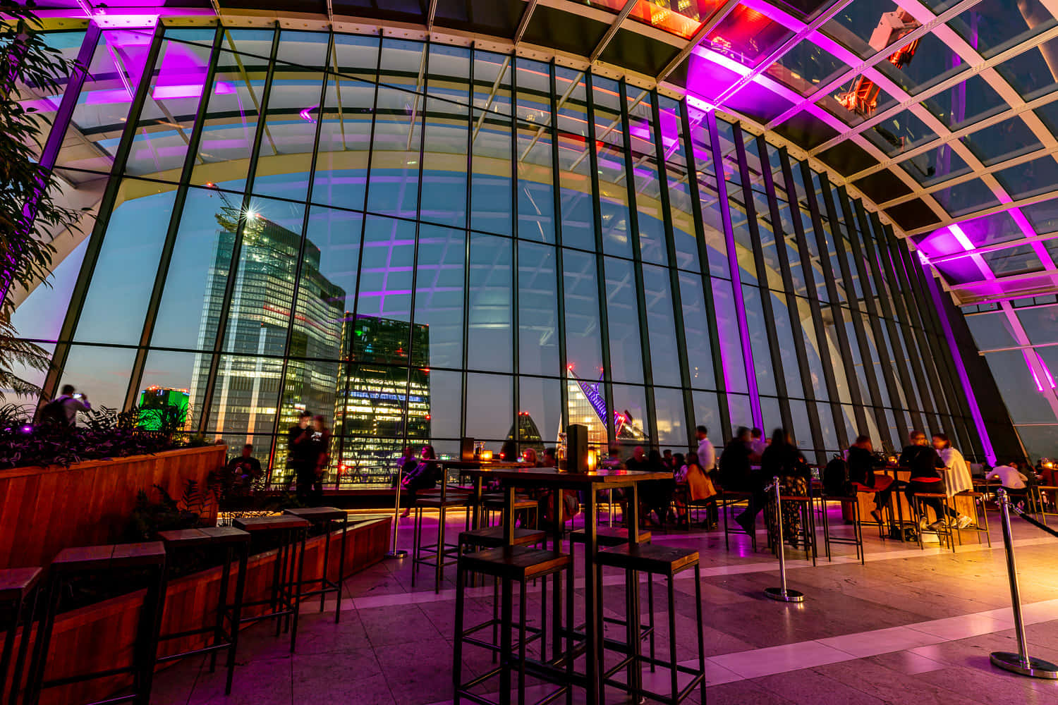 Semi Private Group Area within Sky Garden Bars 3