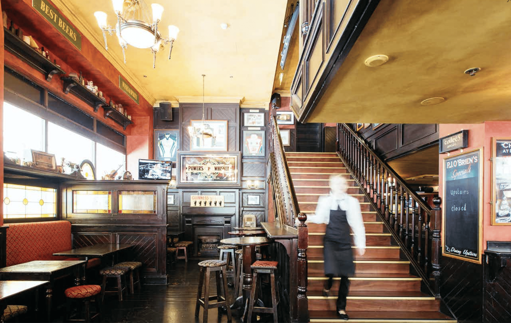 The Fireplace & Toucan's Tables