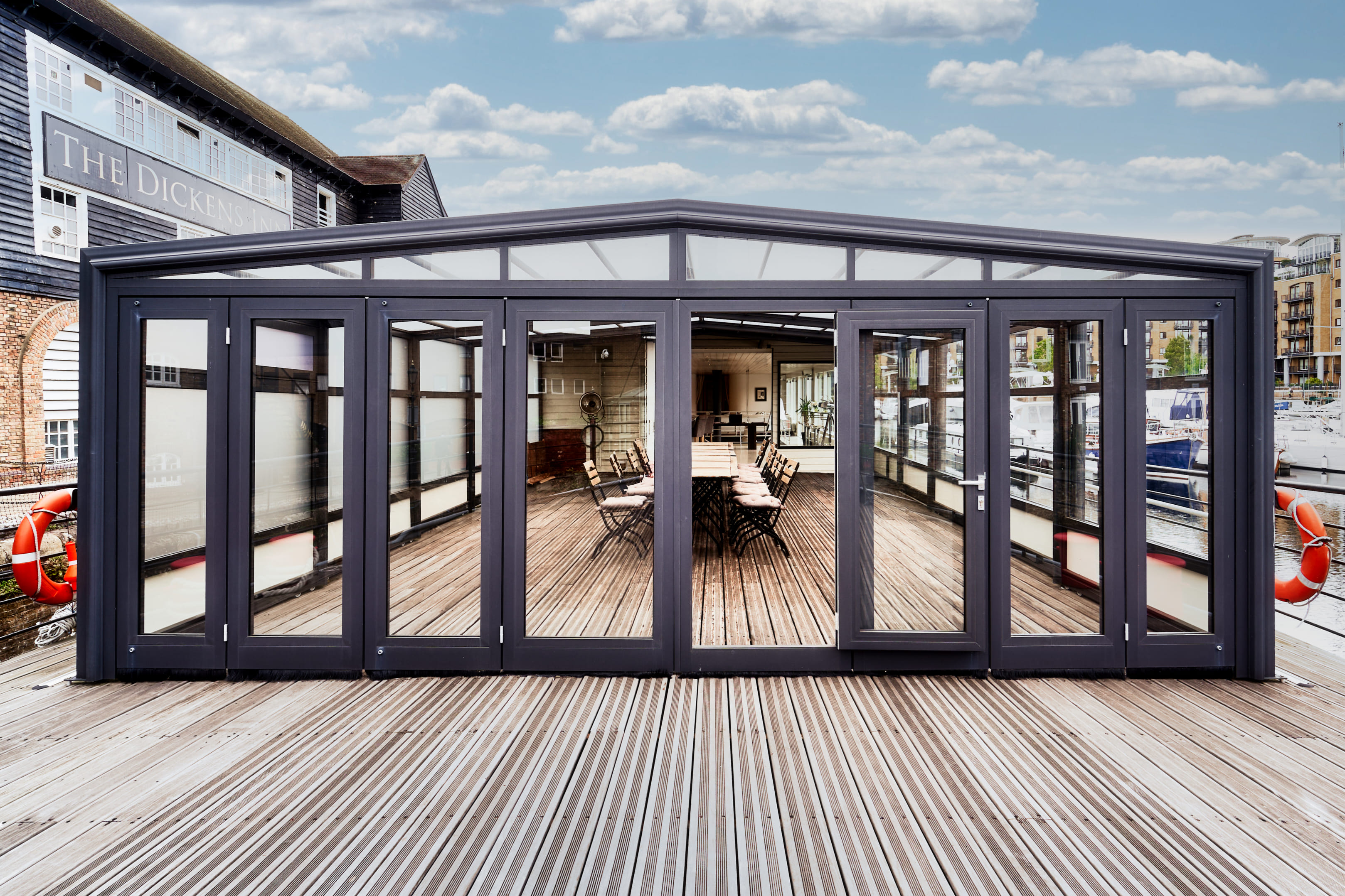 Stunning boathouse in St Katharine Docks 2