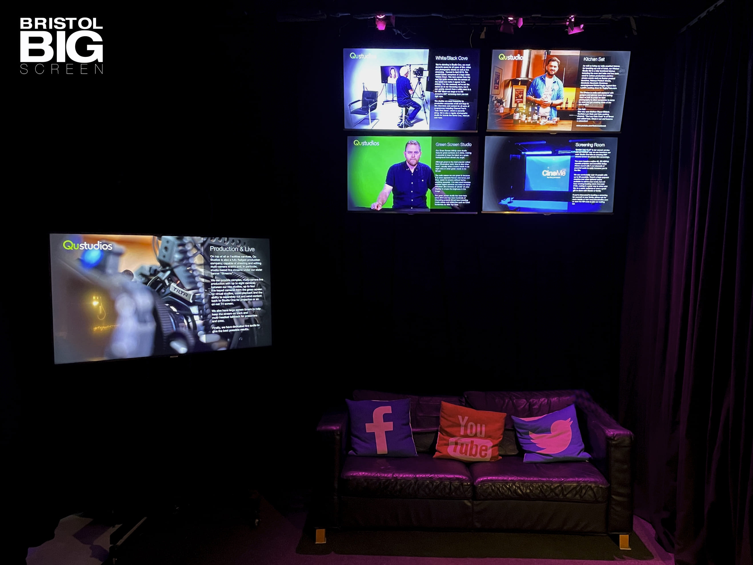 Bristol Big Screen: Screening Room | 200" 4K HDR10 3D Dolby Atmos 13