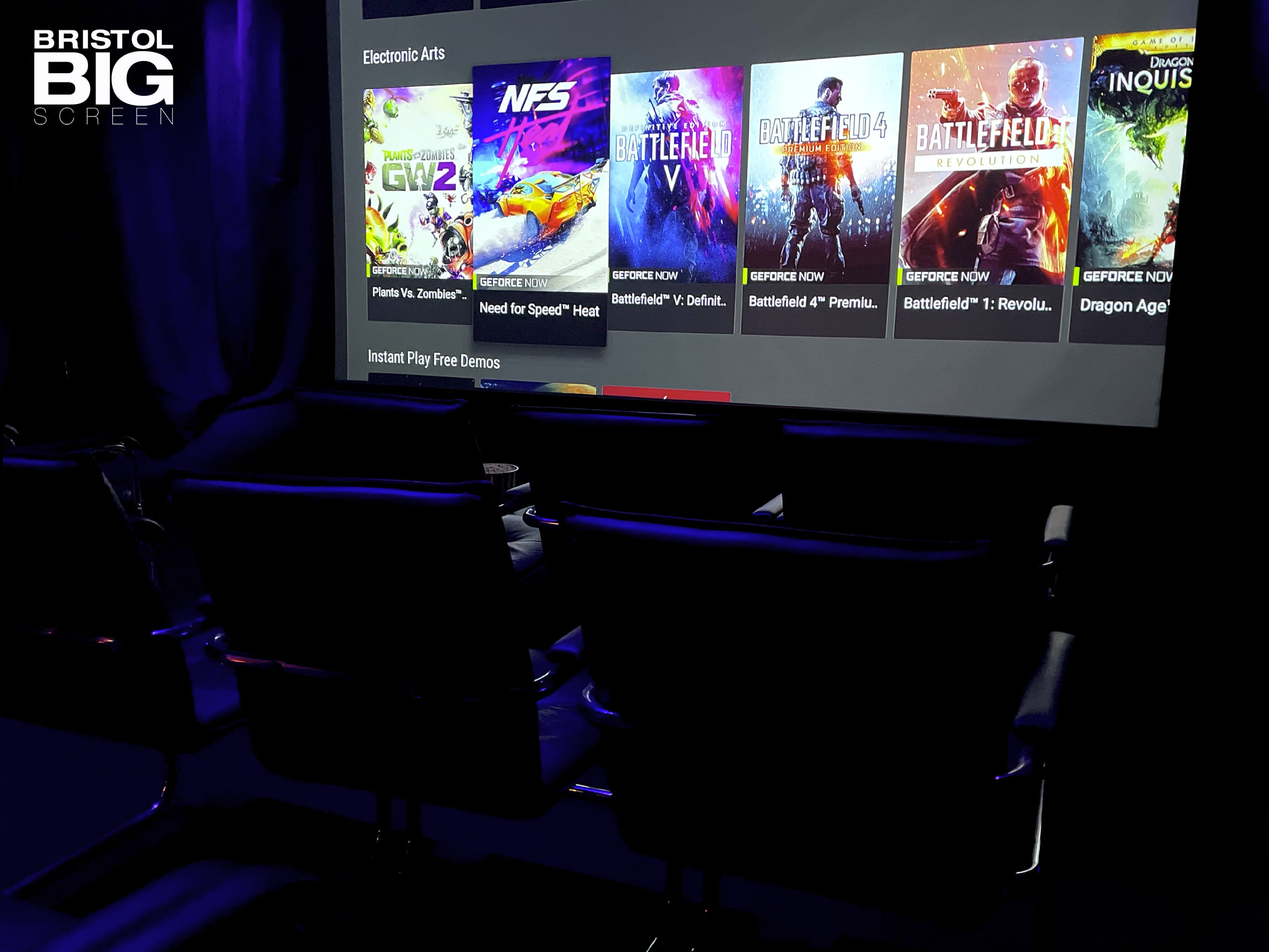 Bristol Big Screen: Screening Room | 200" 4K HDR10 3D Dolby Atmos 29