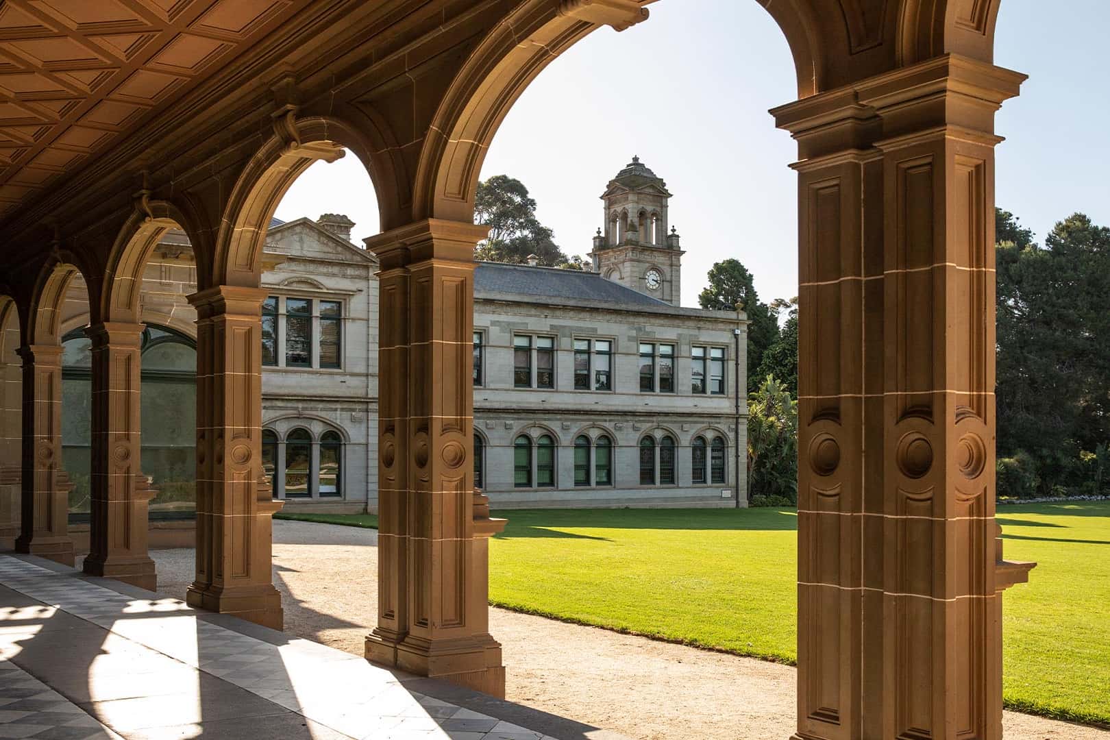 Lower Level Historic Mansion Outdoor Area 0