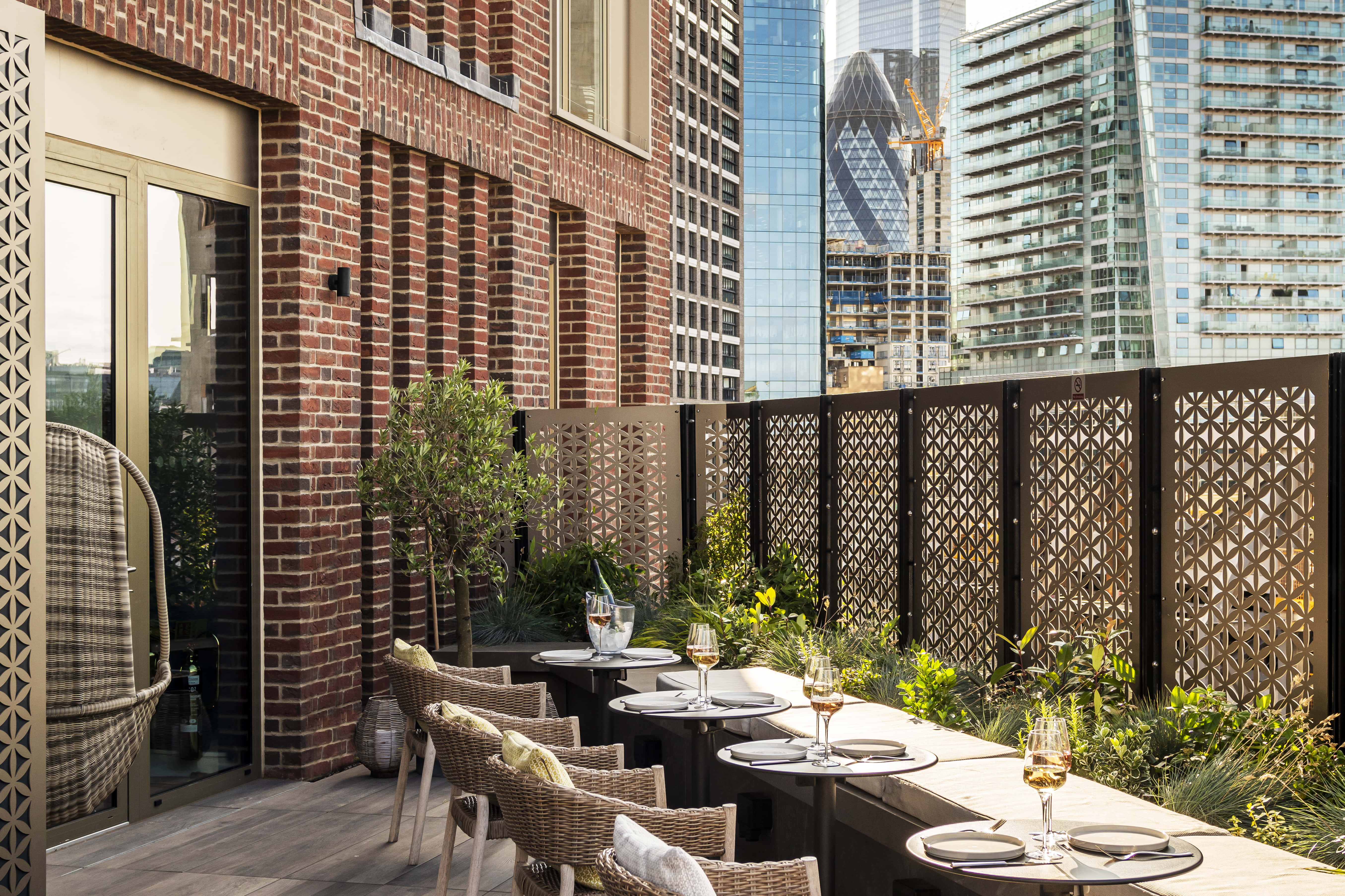 Terrace with London Skyline views 3