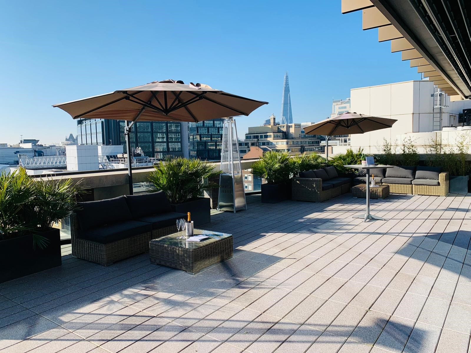 Rooftop Event Space with bar and BBQ option 1