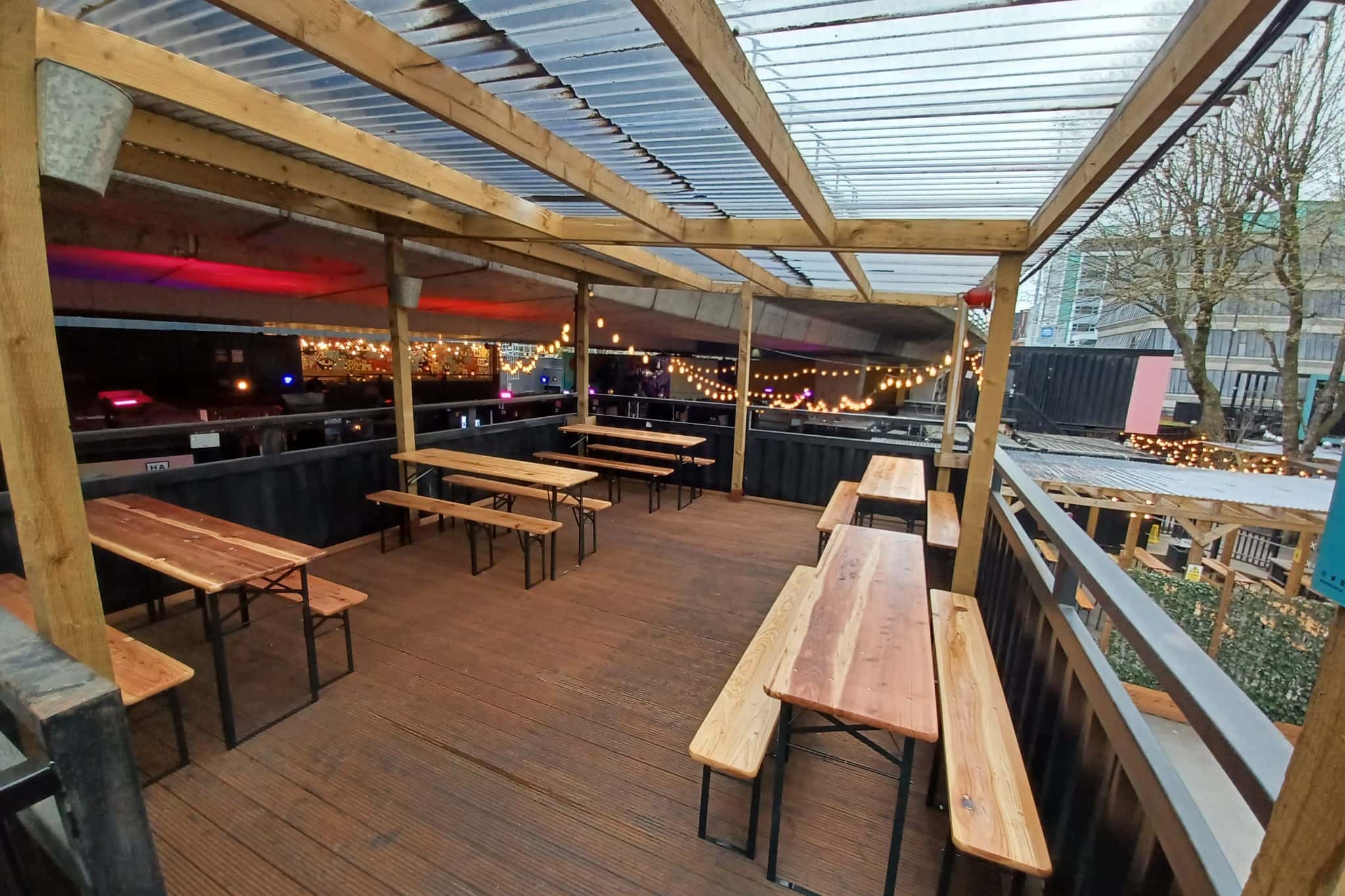 The Studio, Stage & Garden Terraces and Beavertown Bar 9