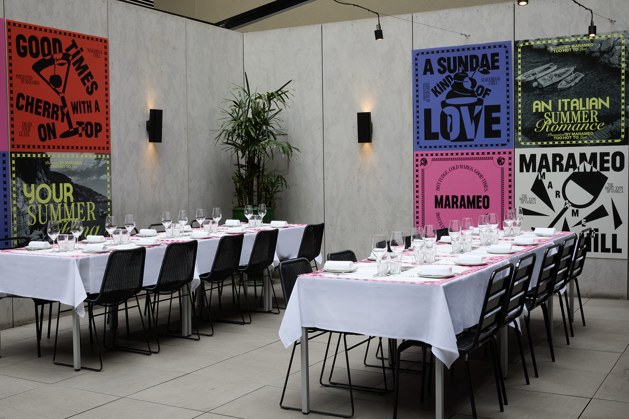 Terrace  + Marble Table +  Private Dining Room 3