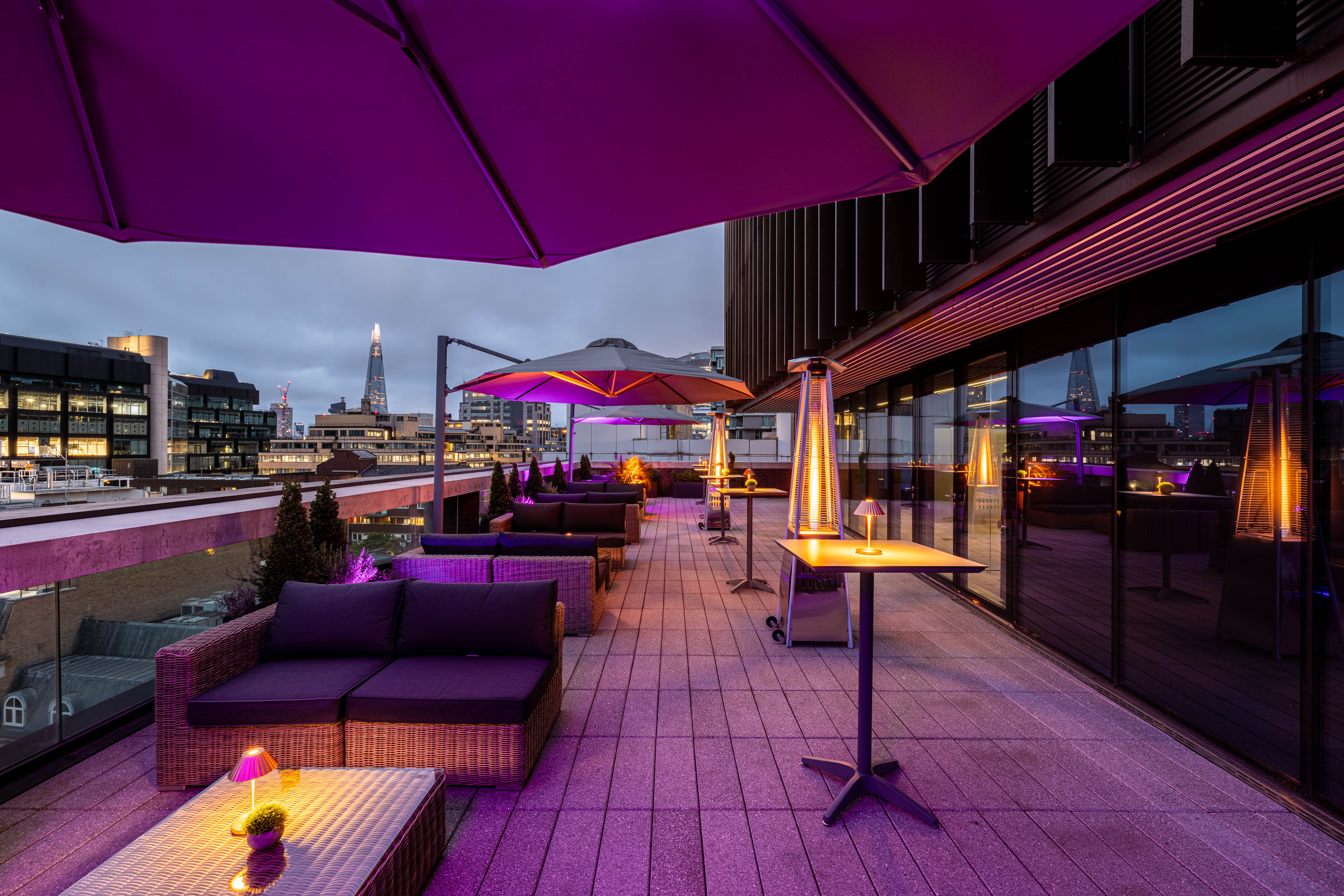 Christmas Party in Terrace Room with heated terraces and views on the City 7