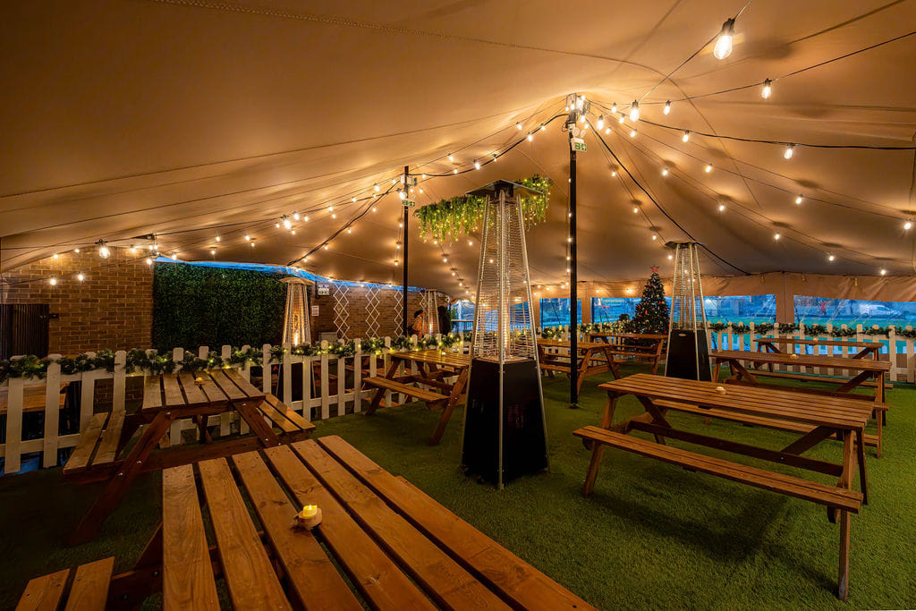 Finsbury Square Garden Bar - Christmas Set Up 1