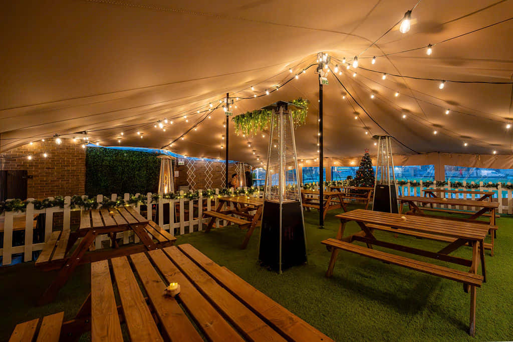 Finsbury Square Garden Bar - Christmas Set Up 1