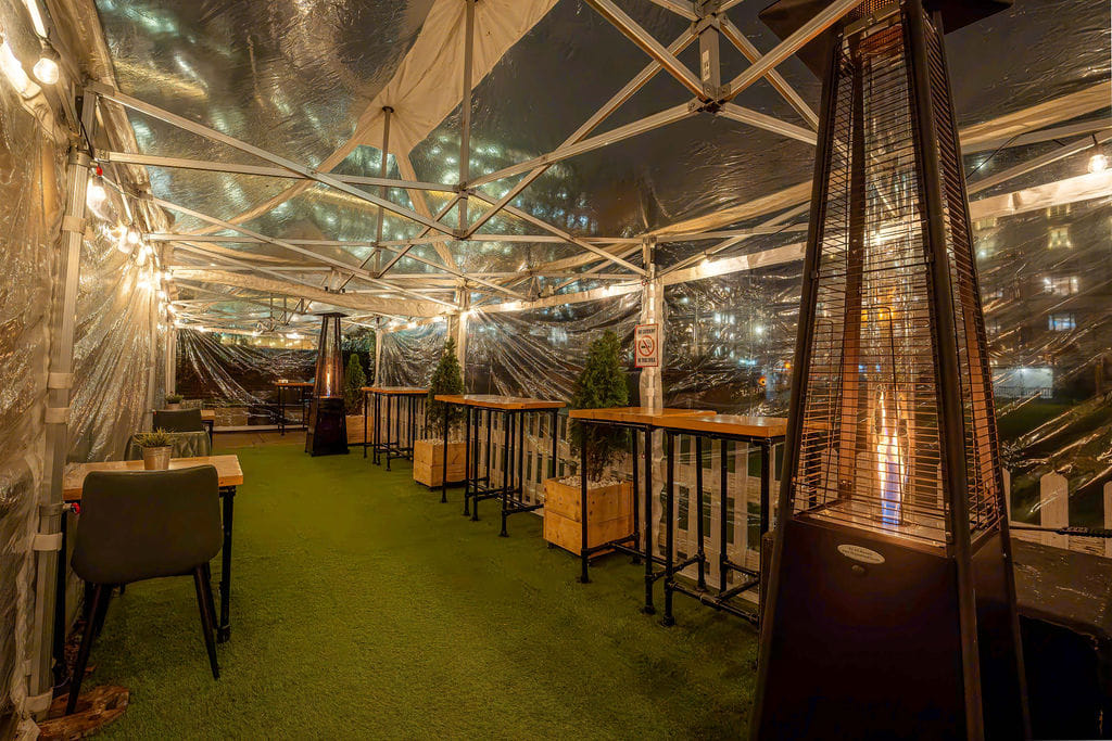 Finsbury Square Garden Bar - Christmas Set Up 4