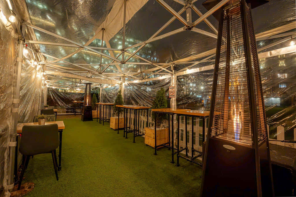 Finsbury Square Garden Bar - Christmas Set Up 4