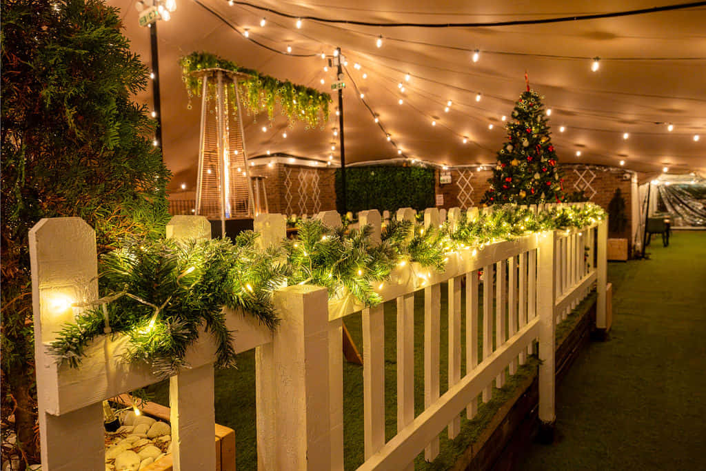 Finsbury Square Garden Bar - Christmas Set Up 2