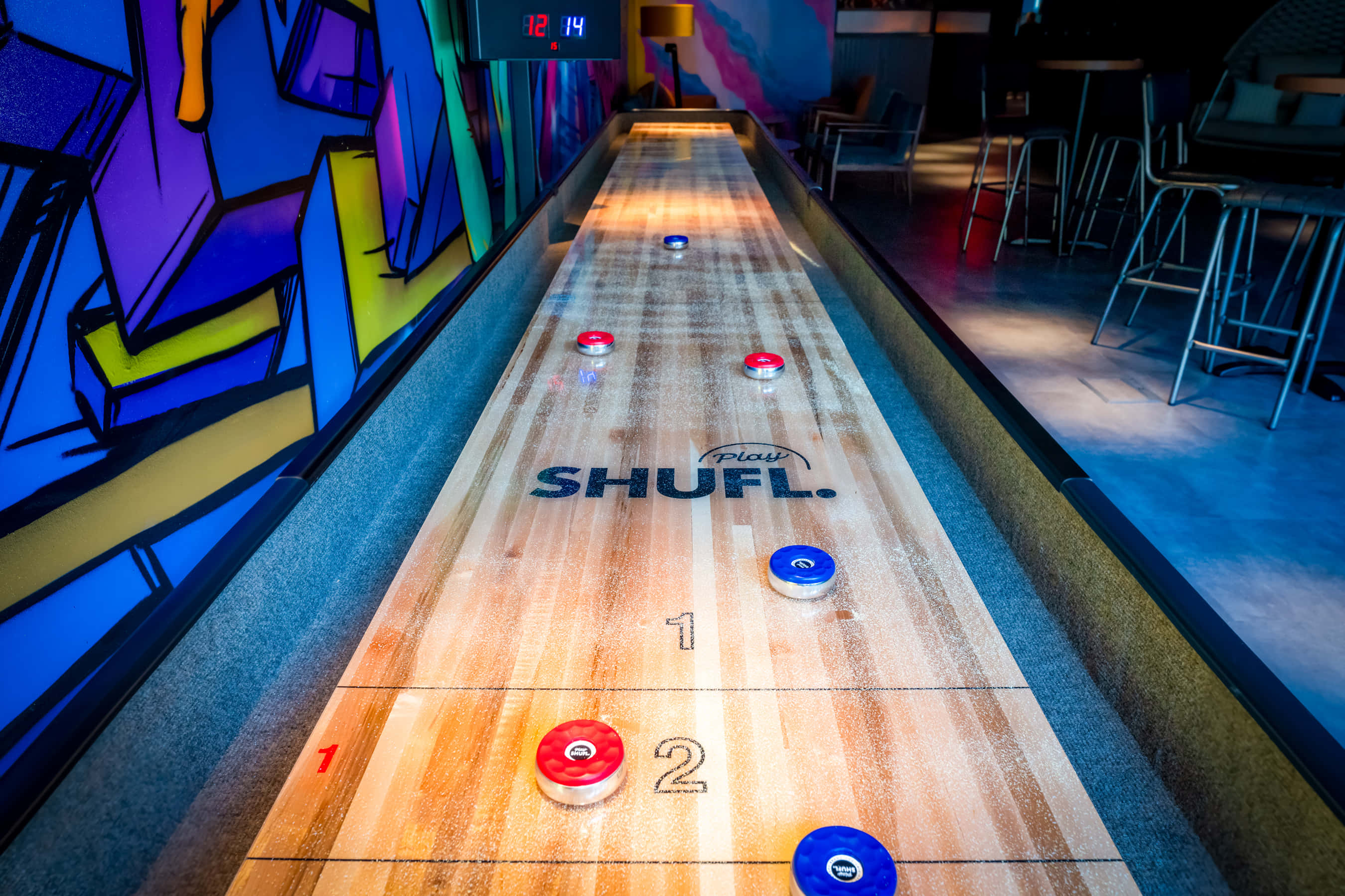 Shuffle, Foosball & Throw 0
