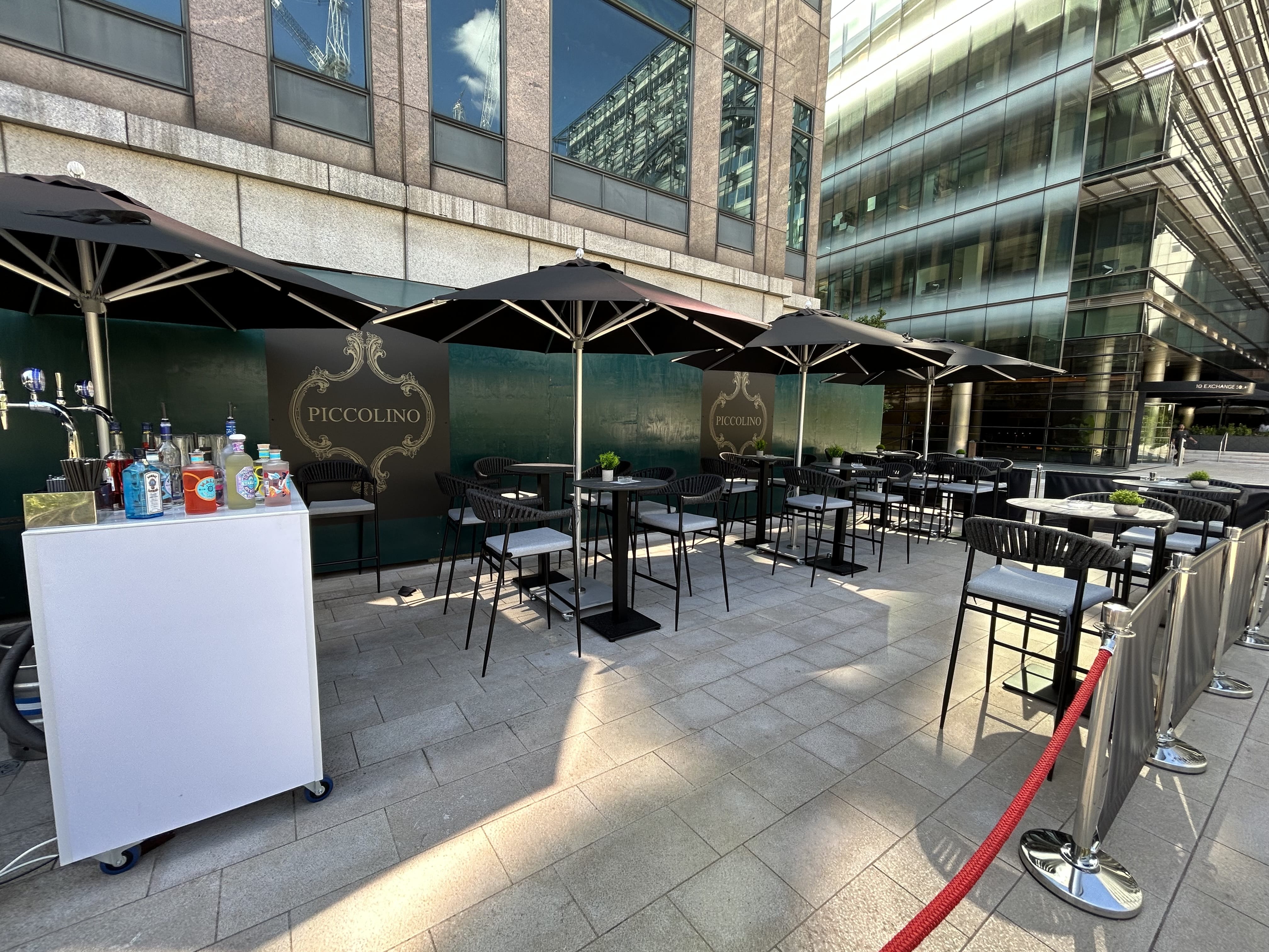 Pop Up Bar at Piccolino Exchange Square 1