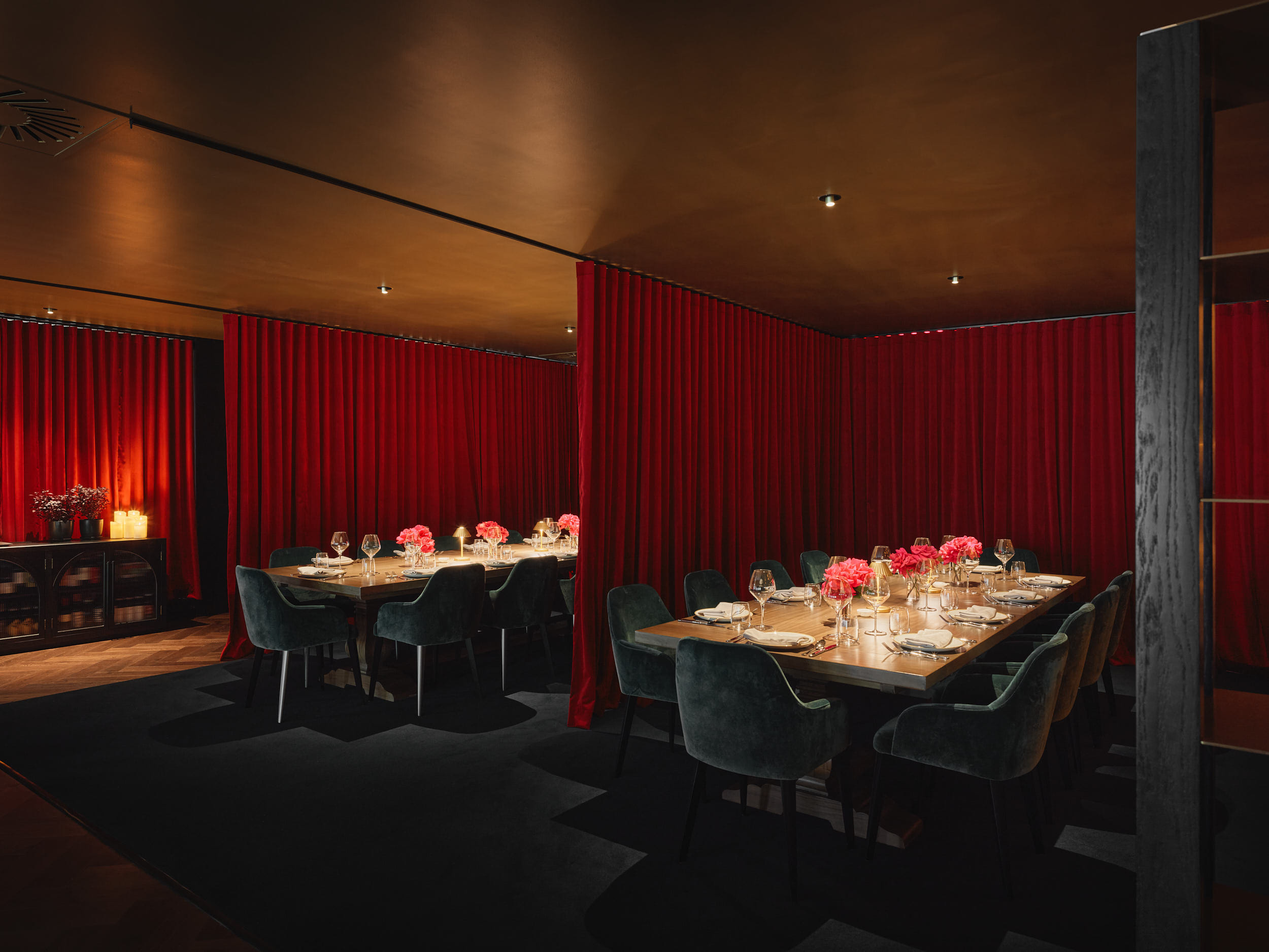 2x Semi -Private Dining Rooms - 12/14 guests each