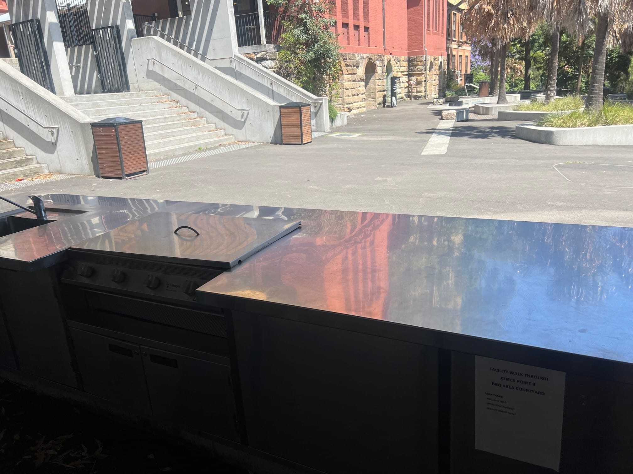 Court Yard With BBQ Area 4