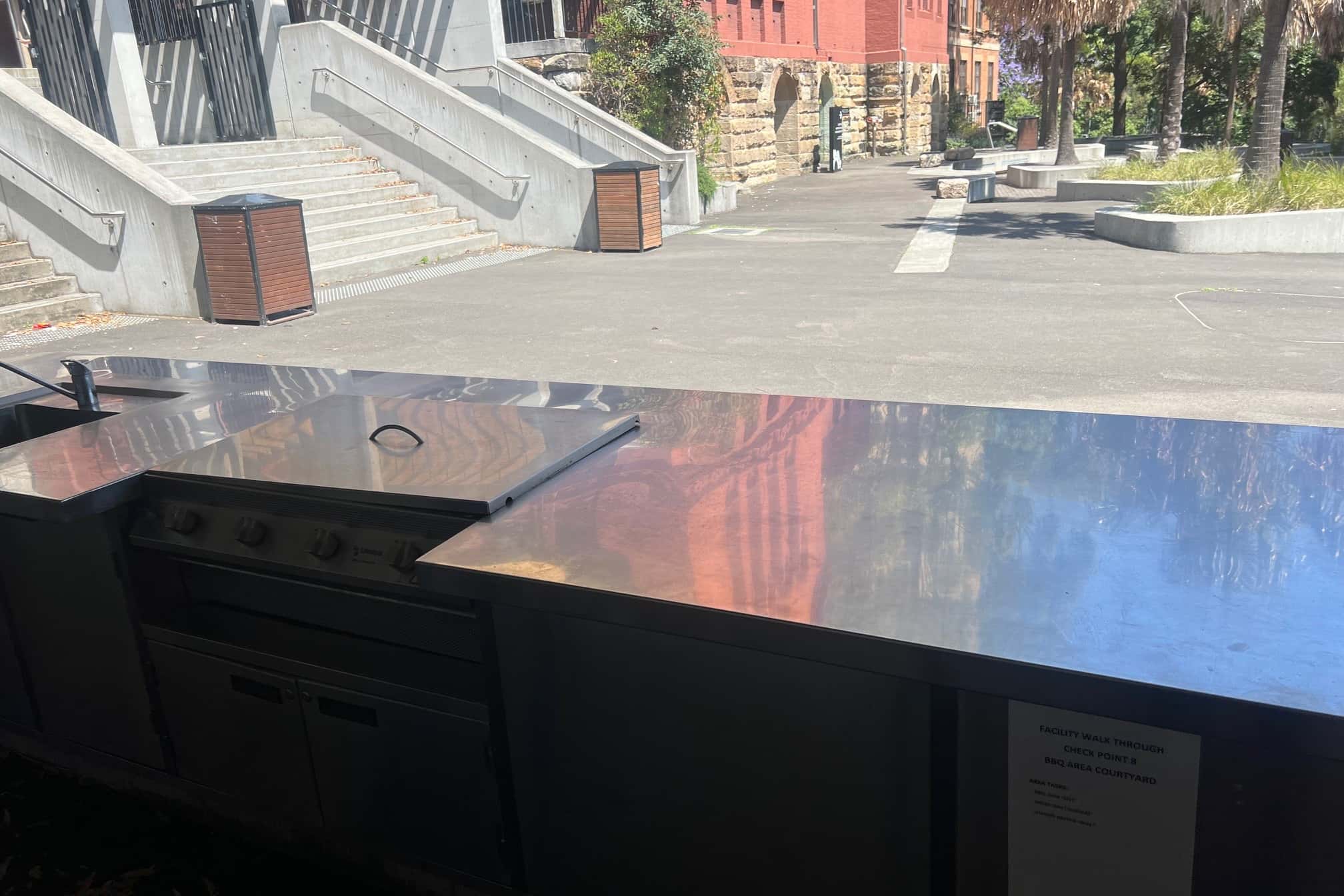 Court Yard With BBQ Area 4