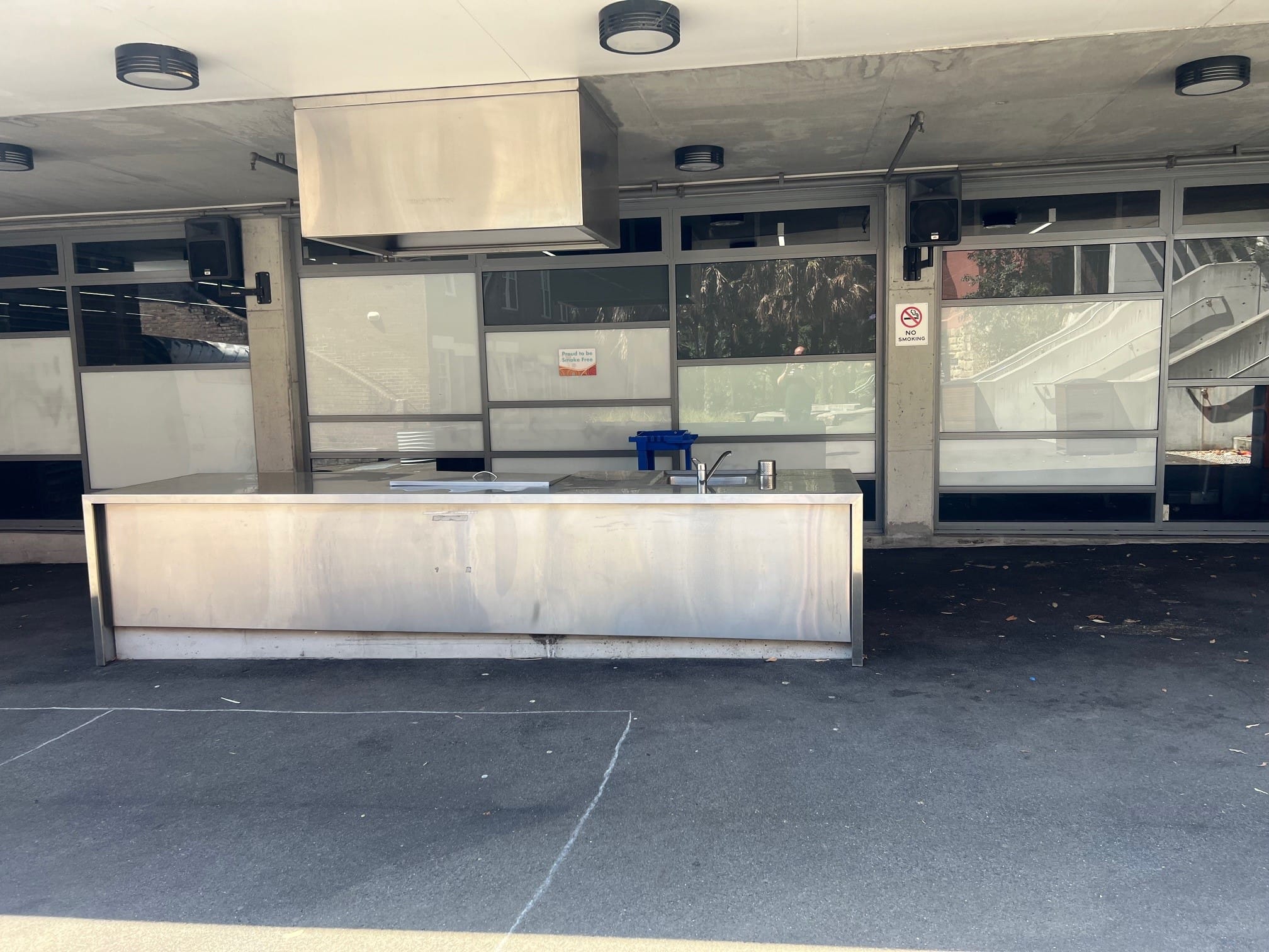 Court Yard With BBQ Area