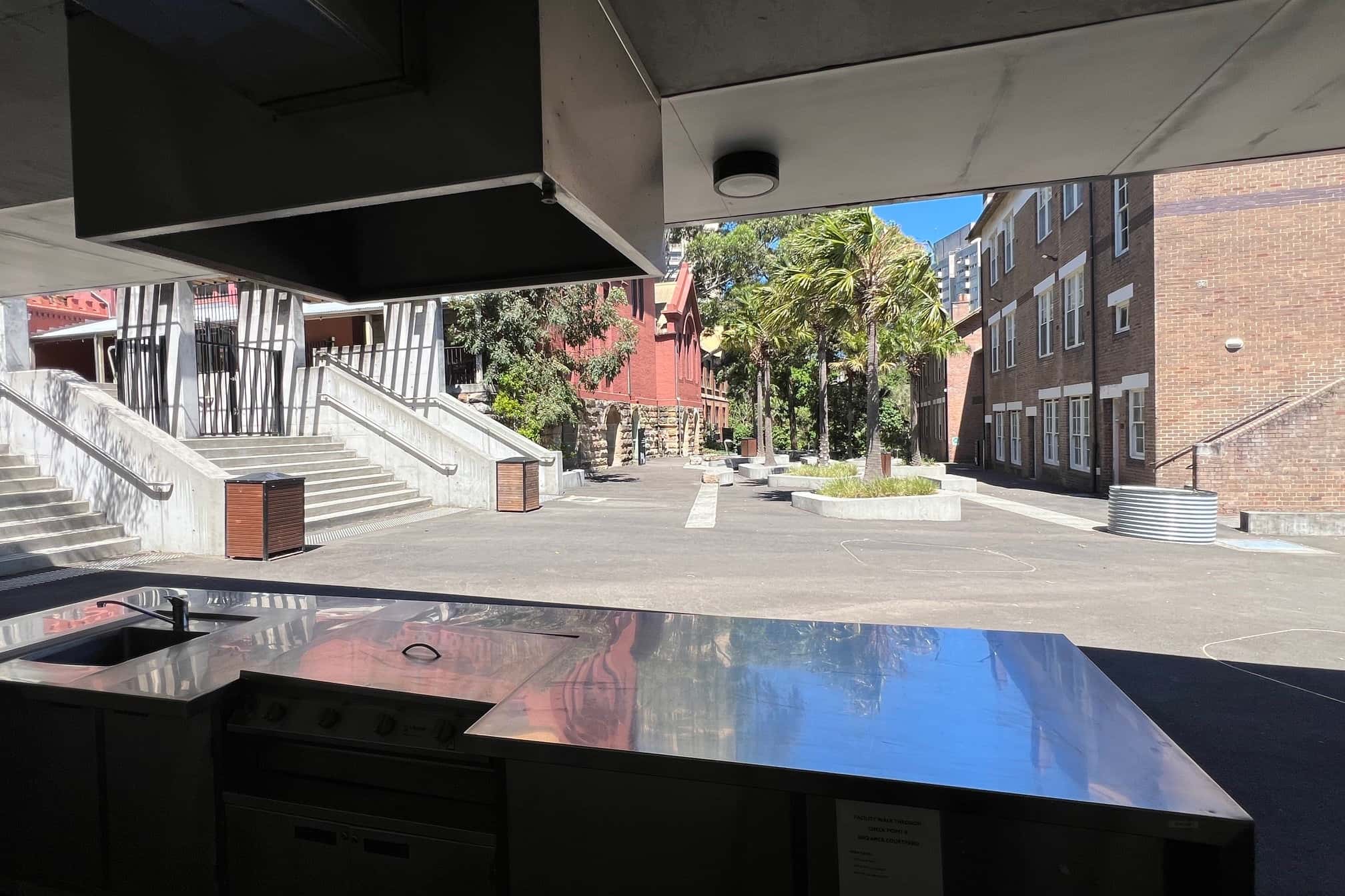 Court Yard With BBQ Area 10