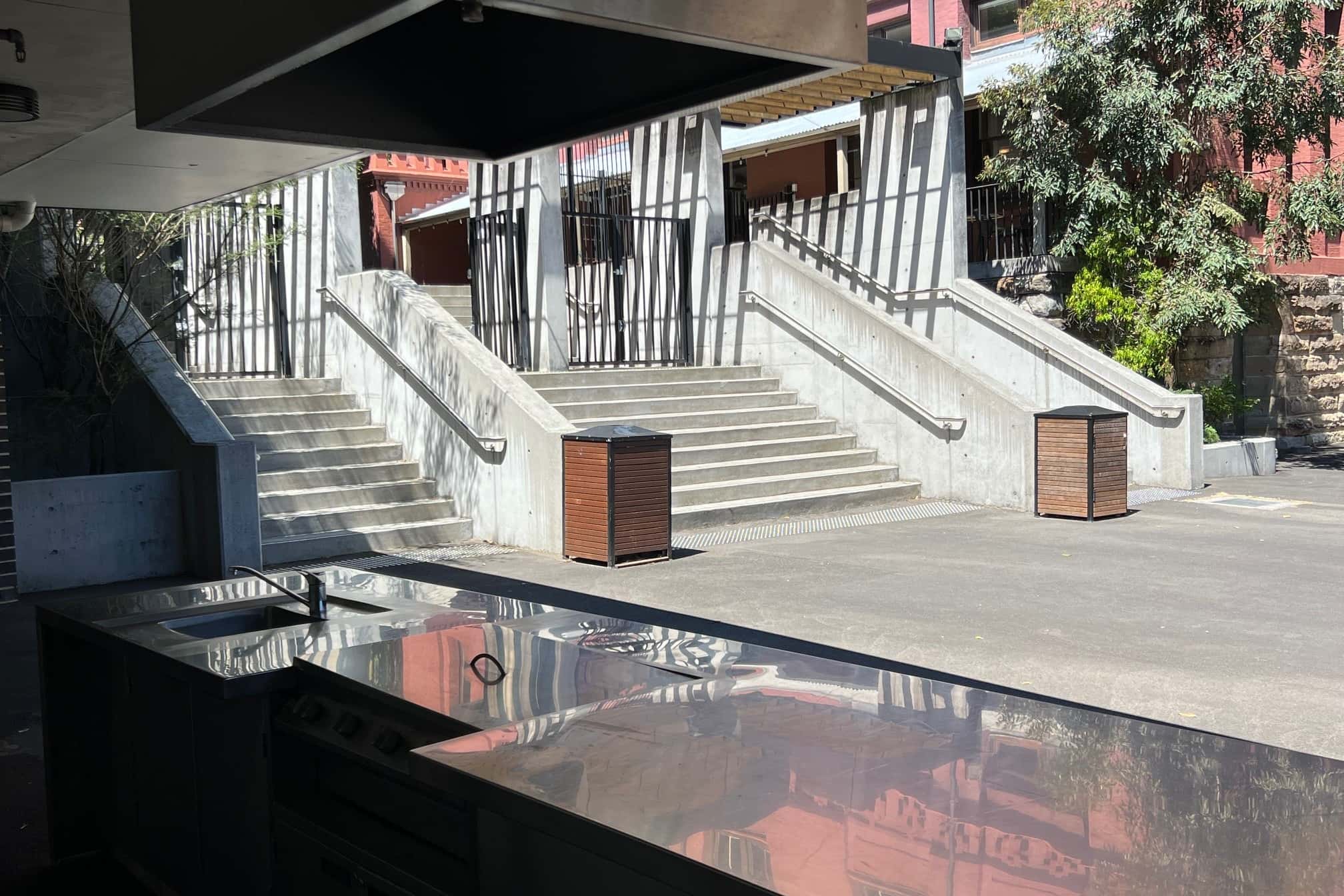 Court Yard With BBQ Area 9