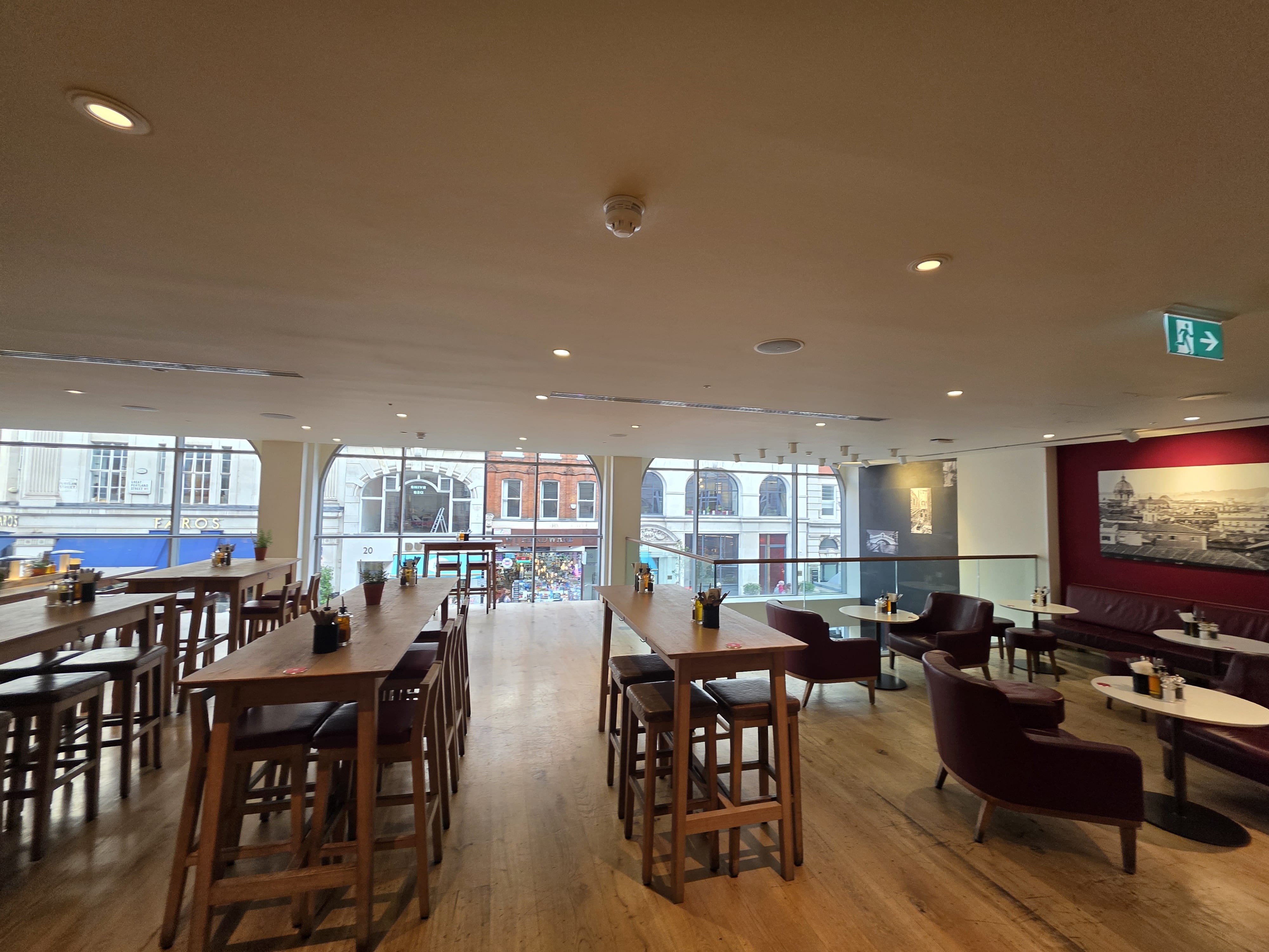 Window View at Vapiano Great Portland Street 2