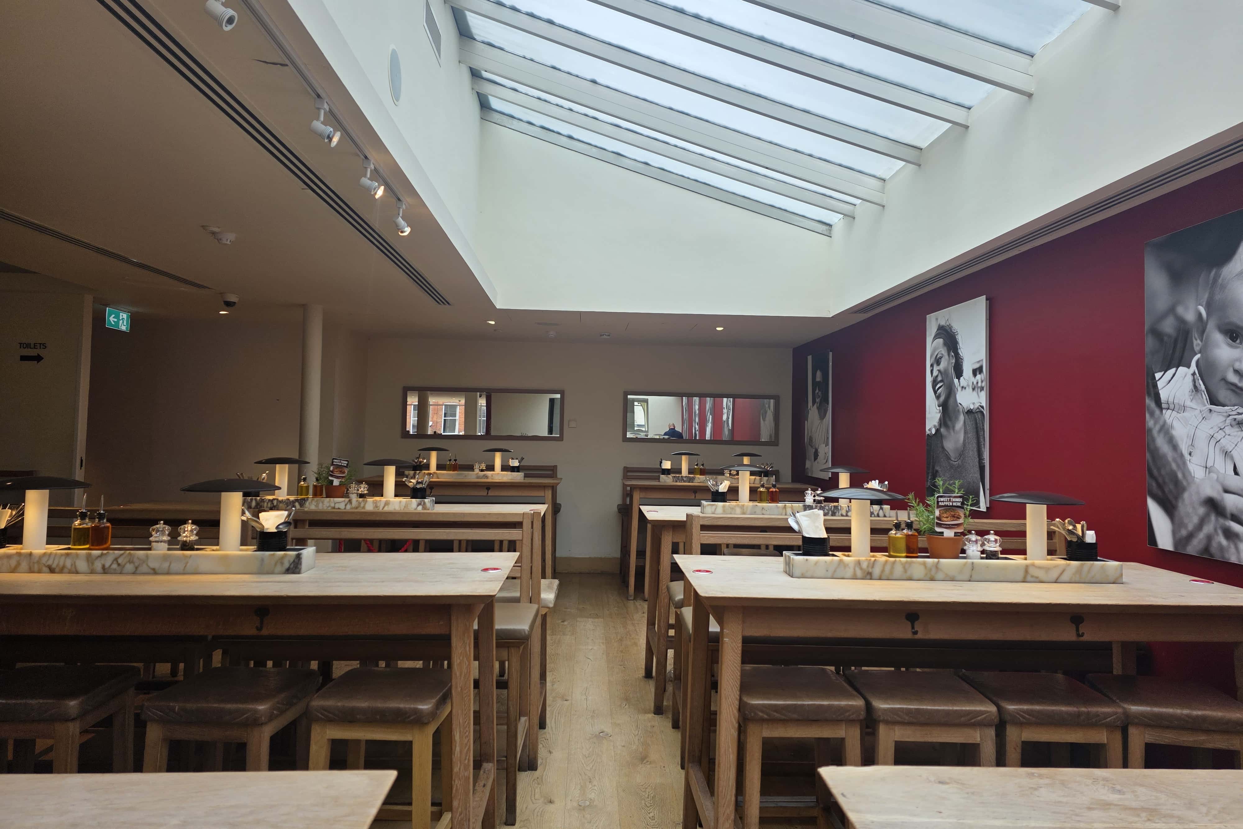 Sky Light at Vapiano Great Portland Street 1