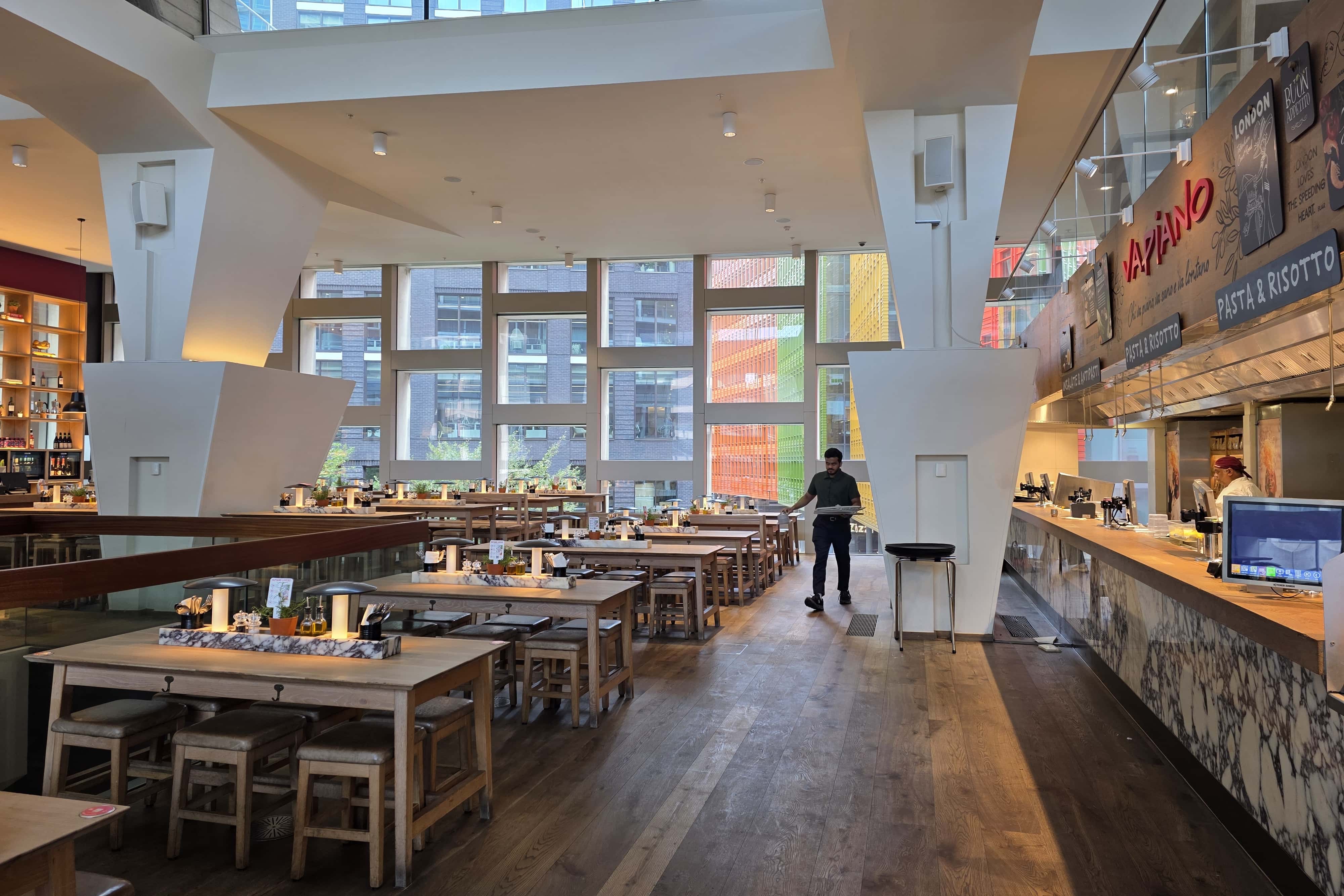 First Floor Bar/Kitchen at Vapiano Tottenham Court Road 3