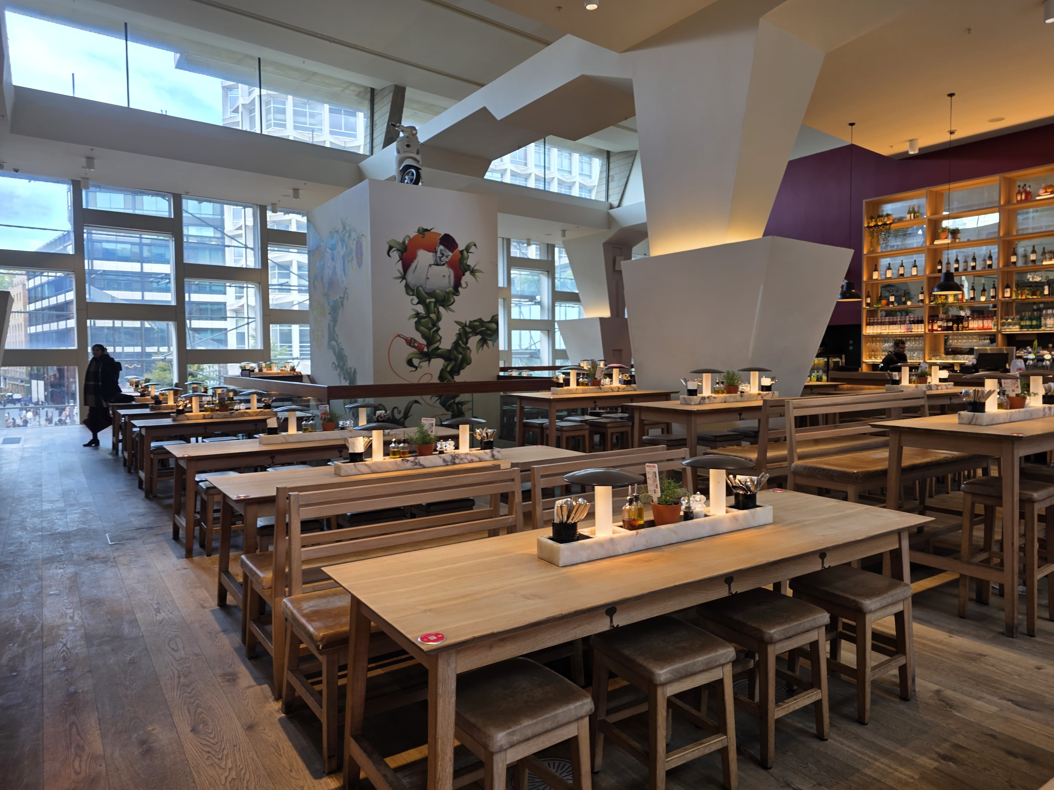 First Floor Bar/Kitchen at Vapiano Tottenham Court Road 8