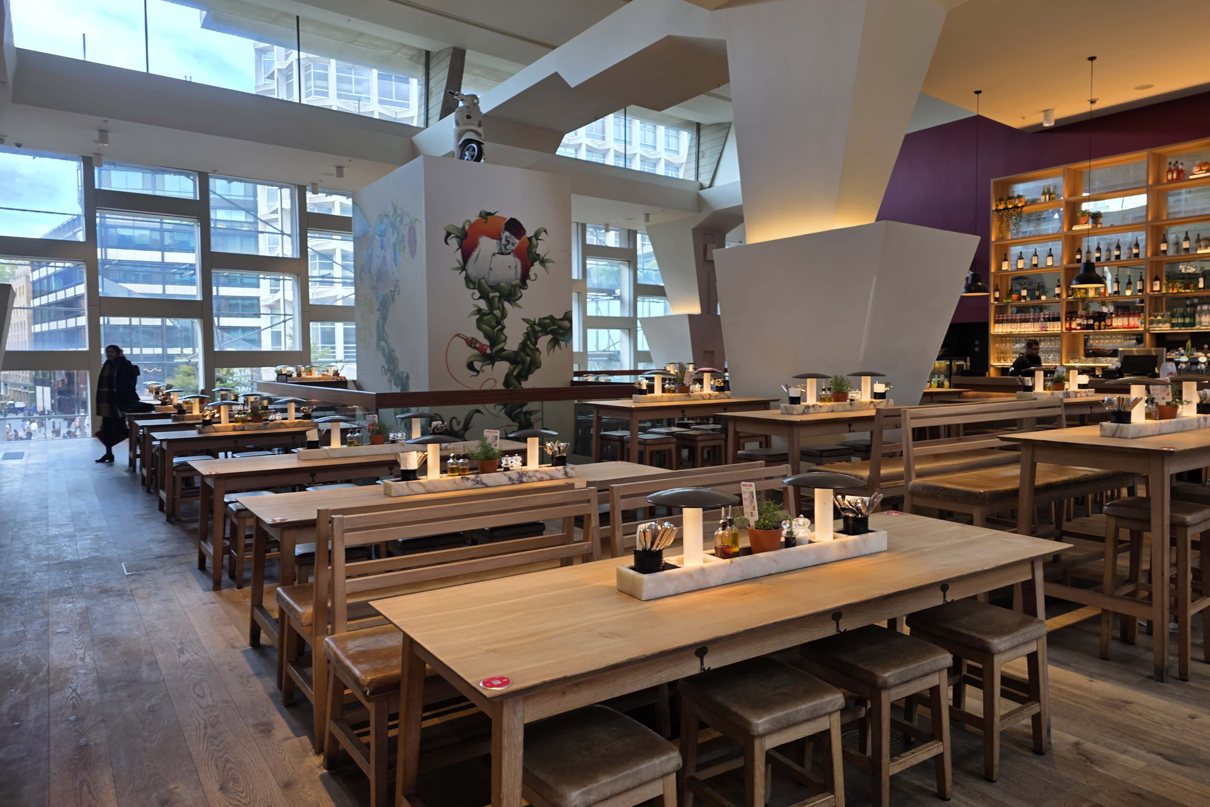 First Floor Bar/Kitchen at Vapiano Tottenham Court Road 8