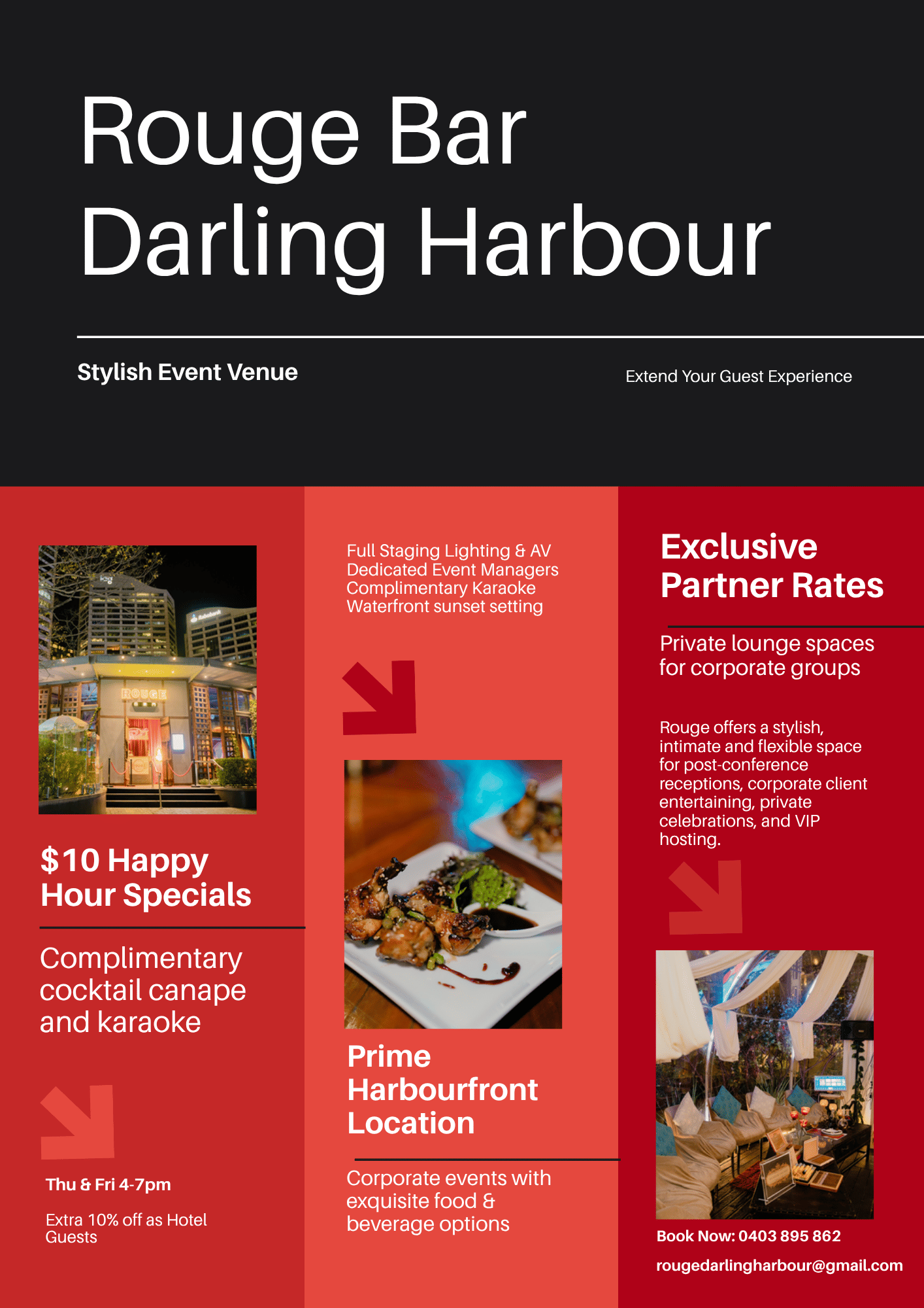 Rouge Bar Sydney — Private Venue Hire for Up to 30 Guests 2