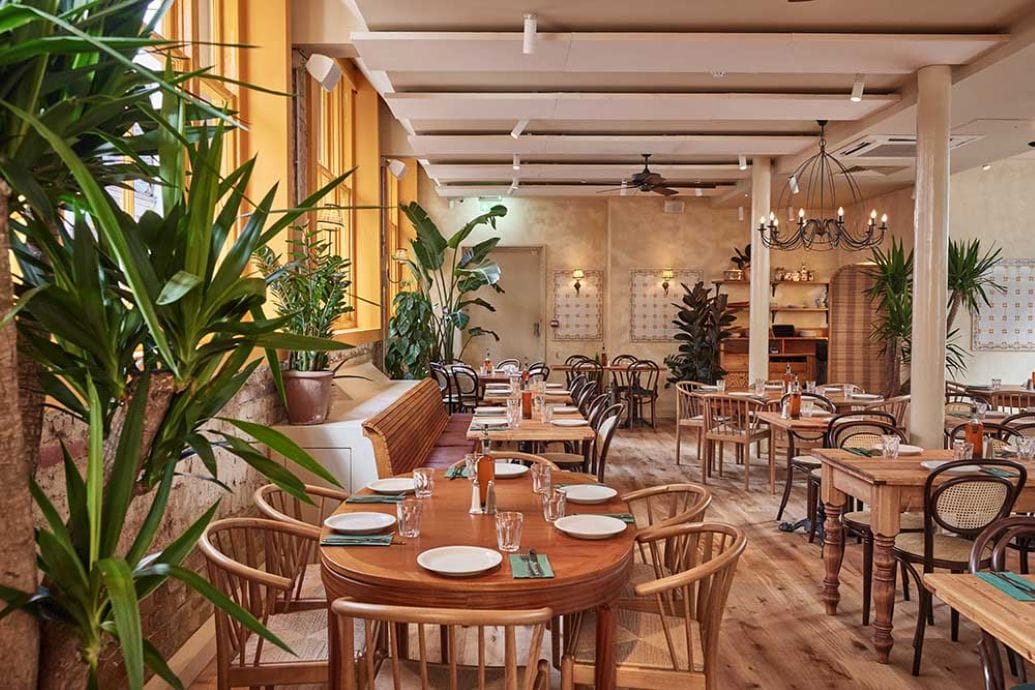 Garden side restaurant